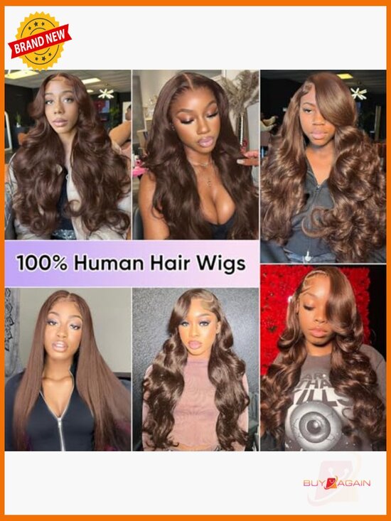 30 Inch Lace Front Wig 200 Density 13X6 HD Body Wave Human Hair Glueless Pre main image 5